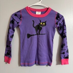 Hanna Andersson Purple Cat Long Sleeve Top Size 6